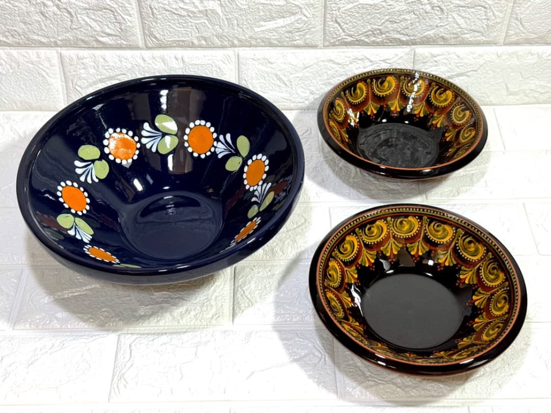 varoslod majolika hungary サラダボウル 3点セット