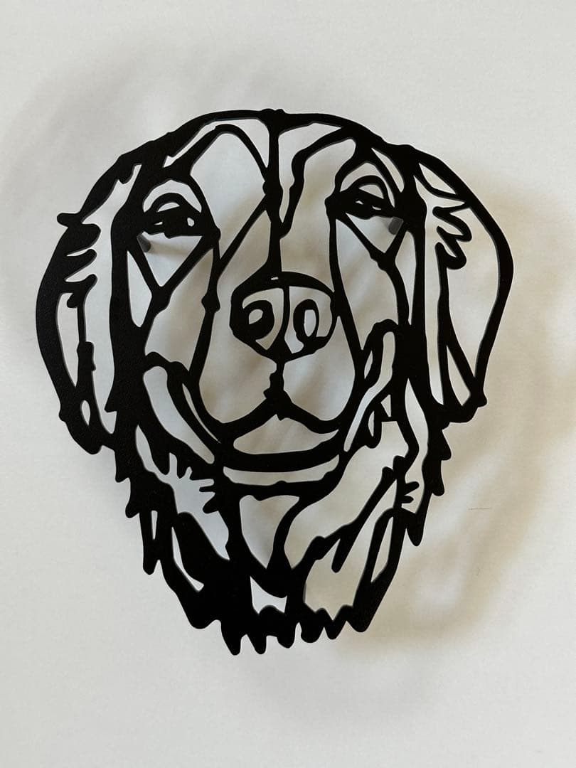 美品　hayu ゴールデンレトリバー　プレート　Black