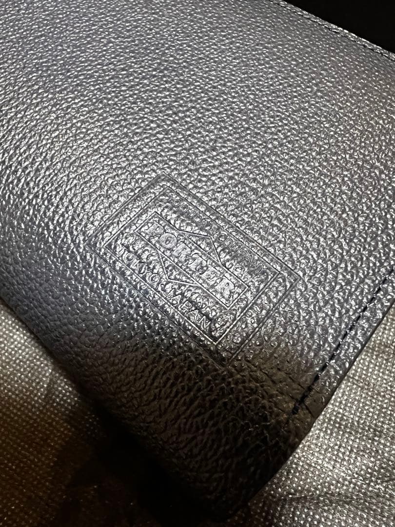【極美品】Porter二つ折り財布　ネイビー