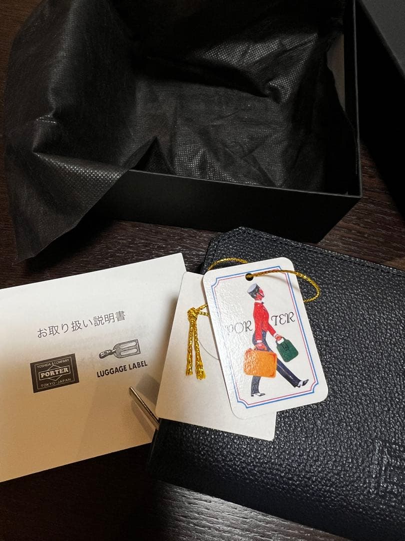 【極美品】Porter二つ折り財布　ネイビー