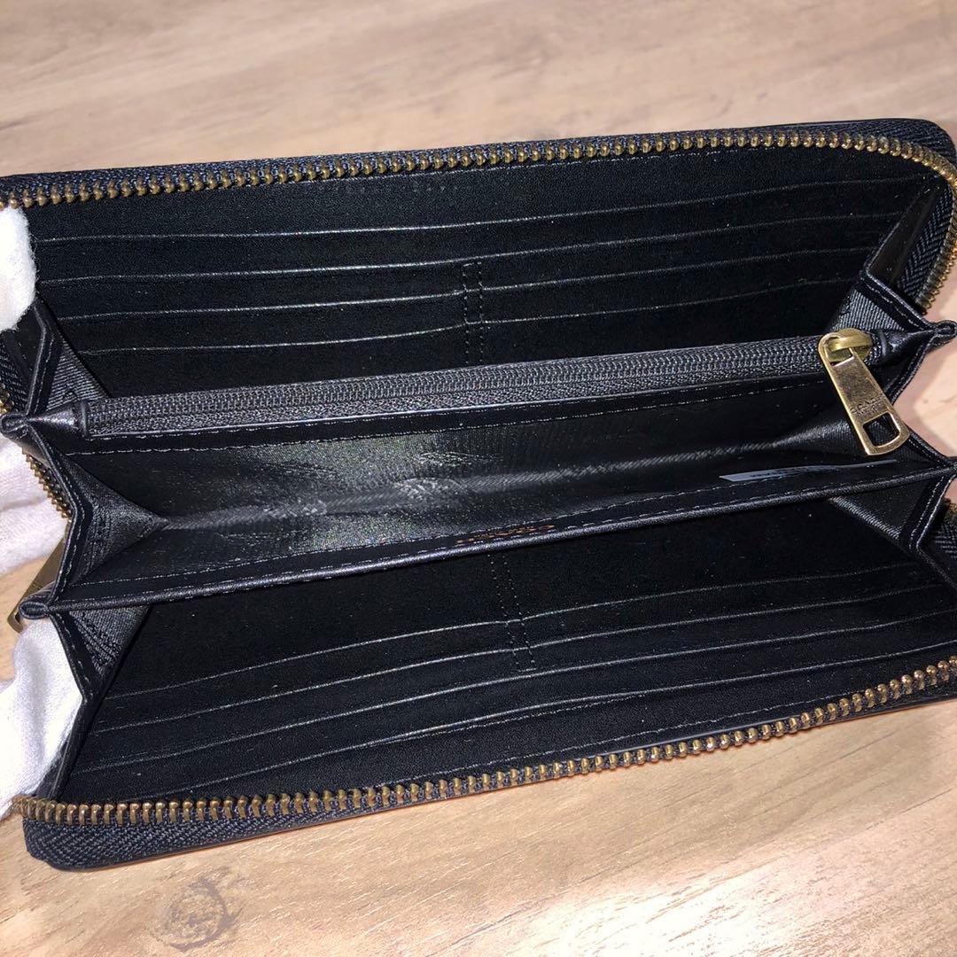 米*進様 COACH シグネチャー　ブラック 長財布