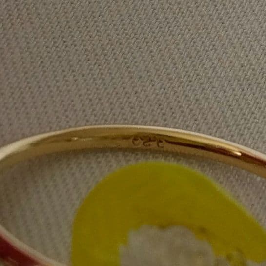 【うーしゃん】 シャンパンカラーダイアモンド 18KYGスターリング