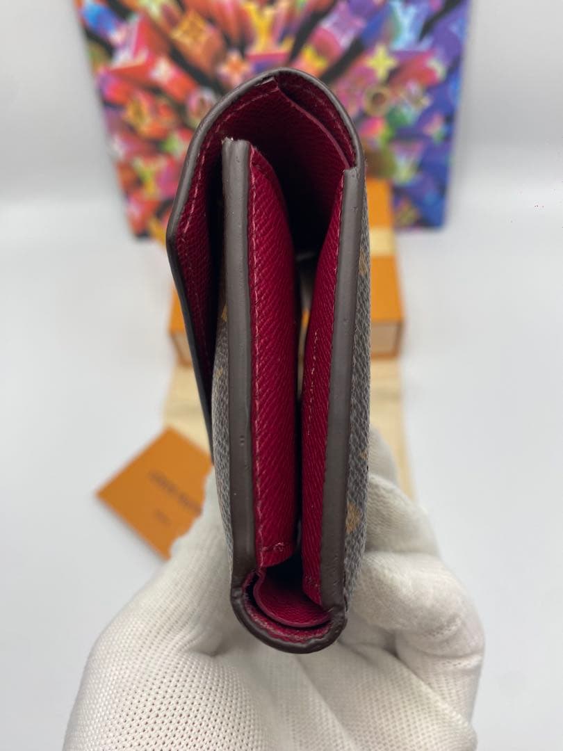 美品‼️ルイヴィトン　三つ折り財布　ポルトフォイユヴィクトリーヌ　モノグラム