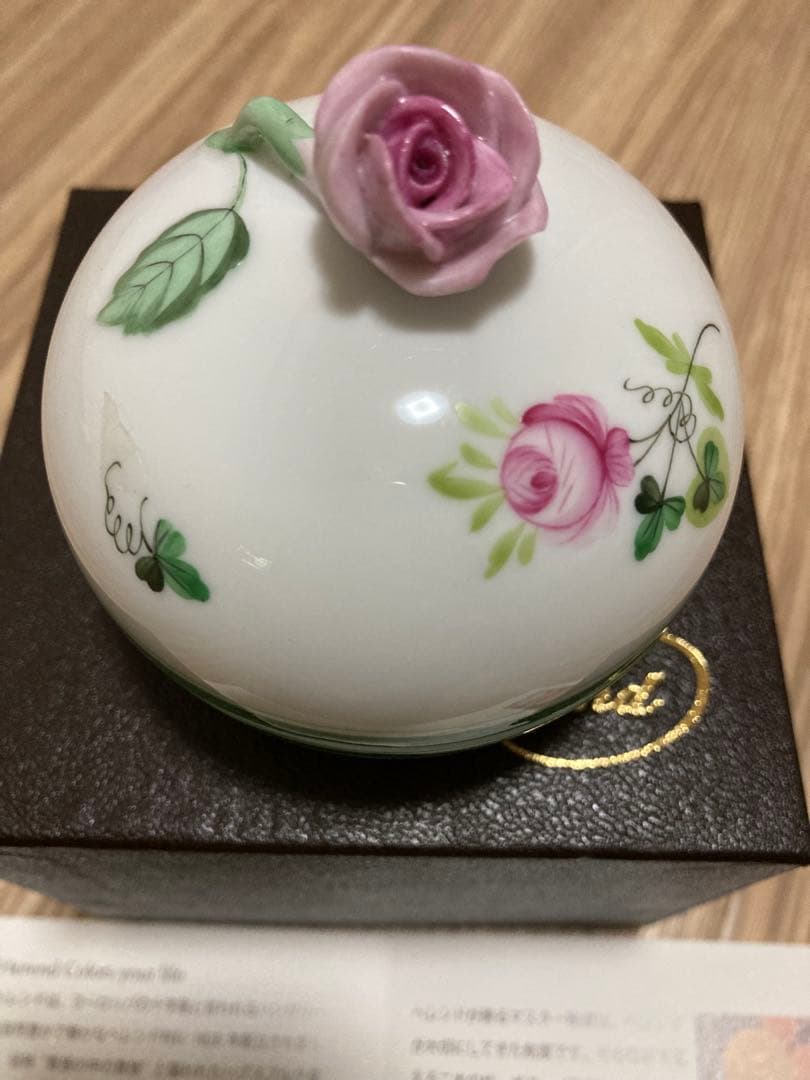 豪華オマケ付き❤️新品❣️ヘレンド❣️ボンボニエール❣️ウィーンの薔薇