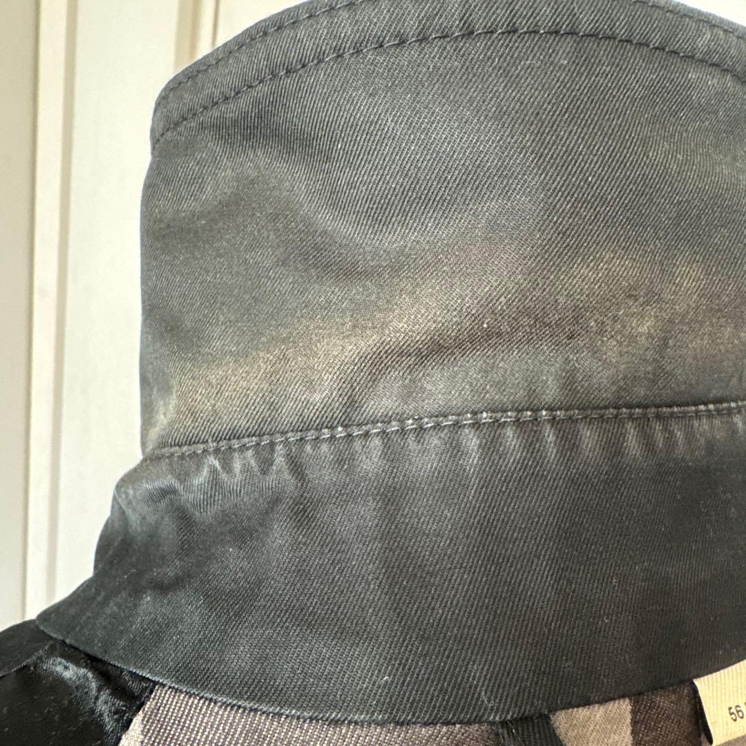 BURBERRY LONDON トレンチコート ノバチェック ブラック LL