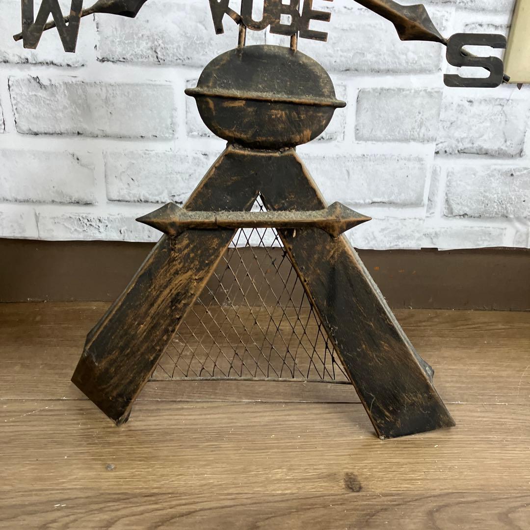 4F 希少 神戸 異人館モチーフ 風見鶏 オブジェ 置物 ヴィンテージ調