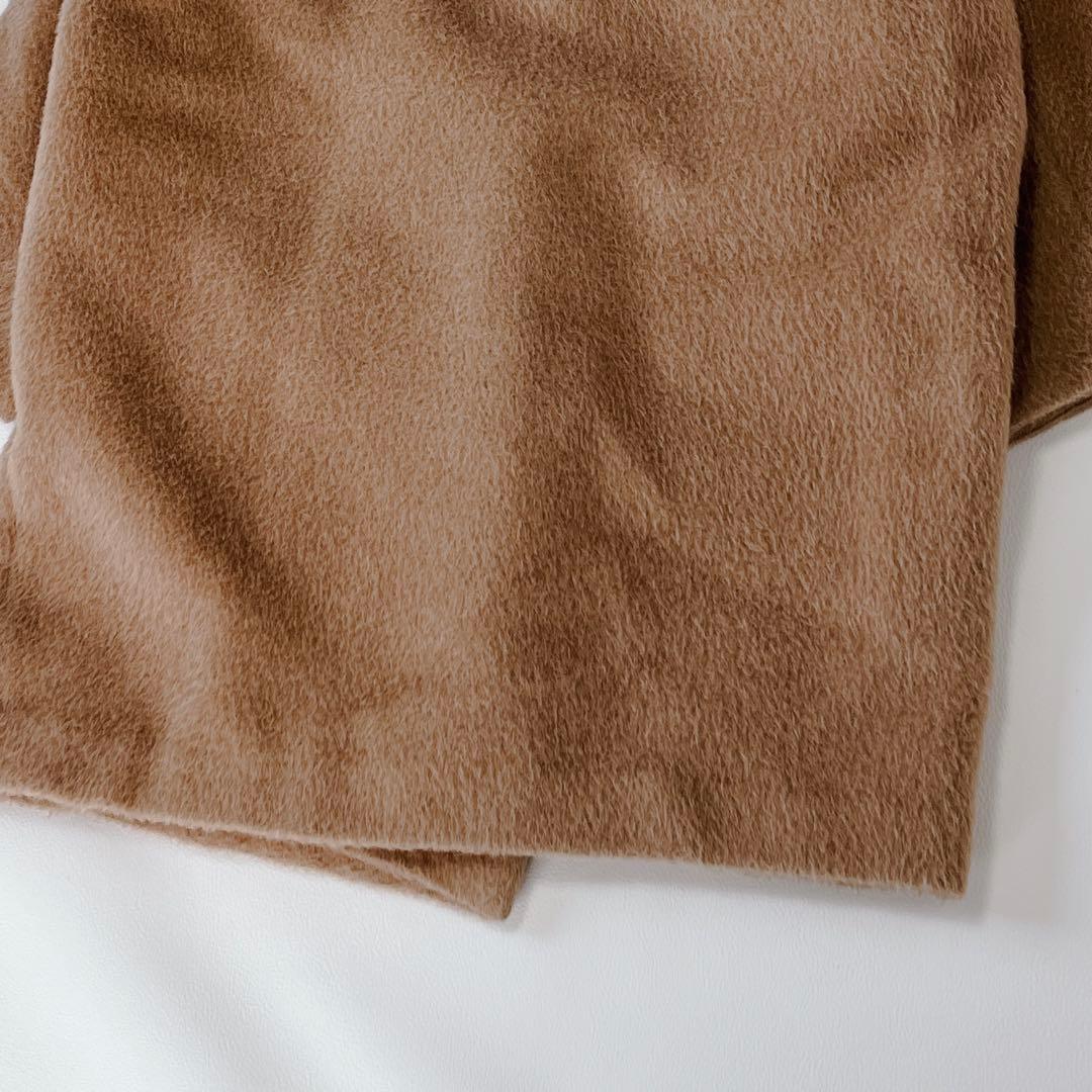 美品✨ SACRA アルパカ　ノーカラーコート　ロング　ゆったり　チェーン　38