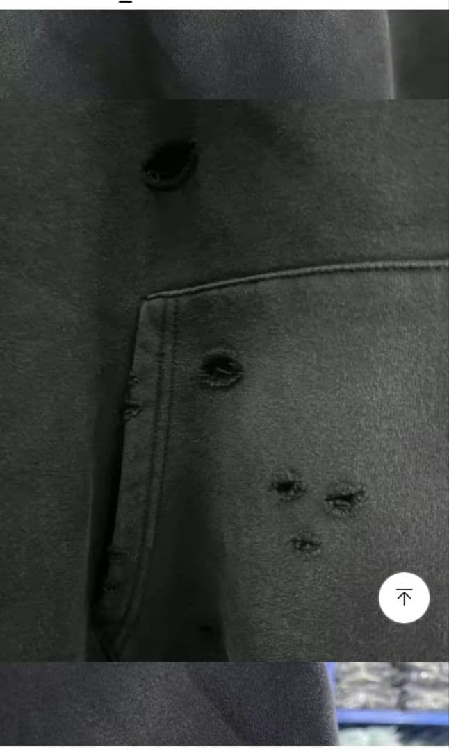 SAINT××××××× ブラックパーカー