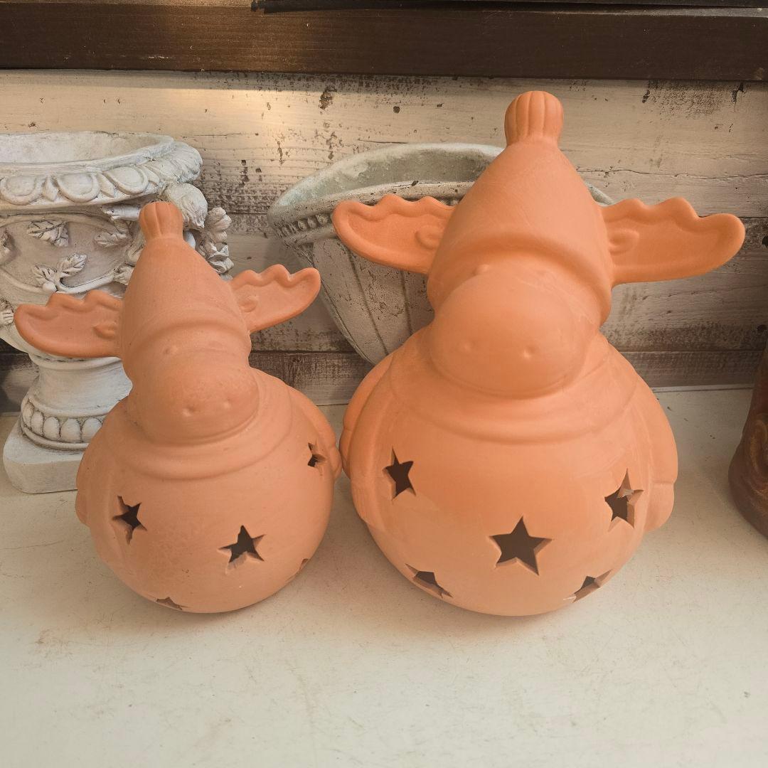 かわいすぎるかわい子ちゃんのテラコッタトナカイ♡2つセット♡