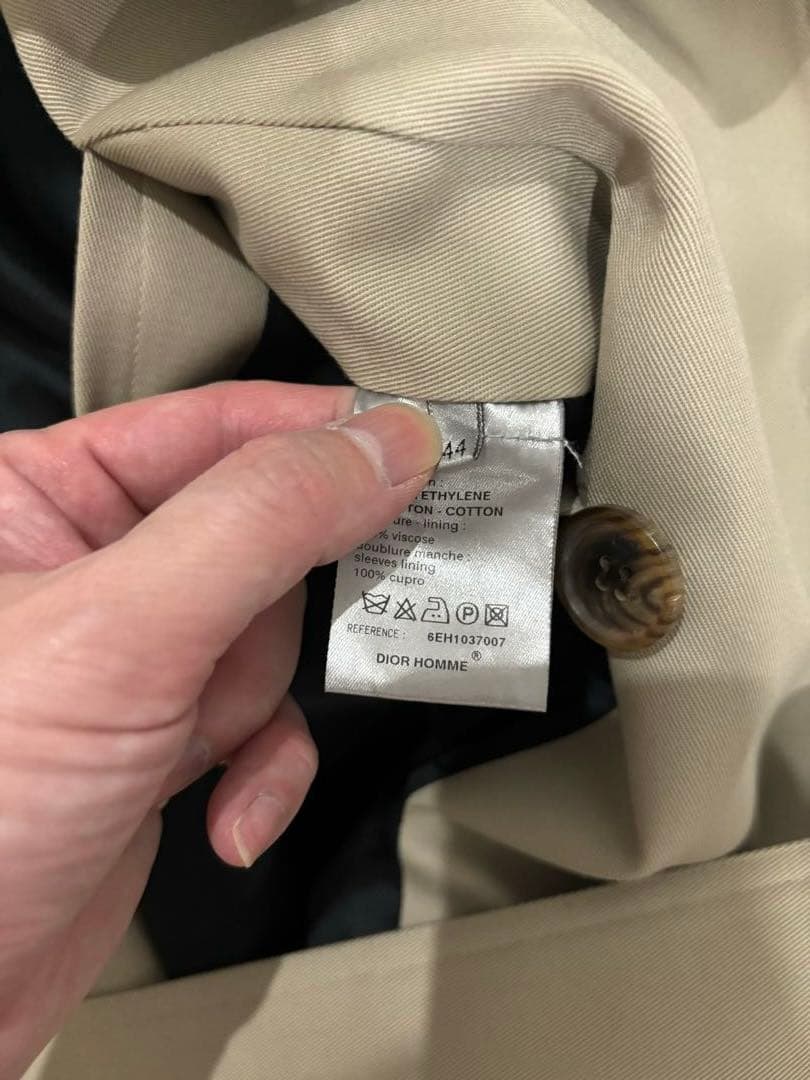 浪*家様 ディオールオム エディスリマン 2006SS ショートトレンチコート