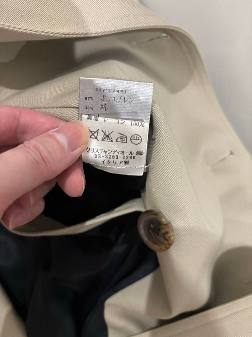 浪*家様 ディオールオム エディスリマン 2006SS ショートトレンチコート