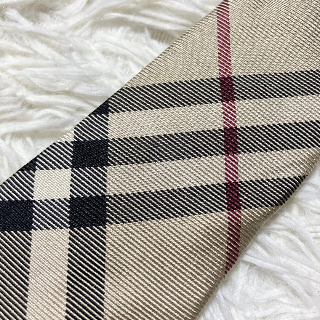 現行【BURBERRY】バーバリー　ノバチェック　ネクタイ　シルク　イタリア製
