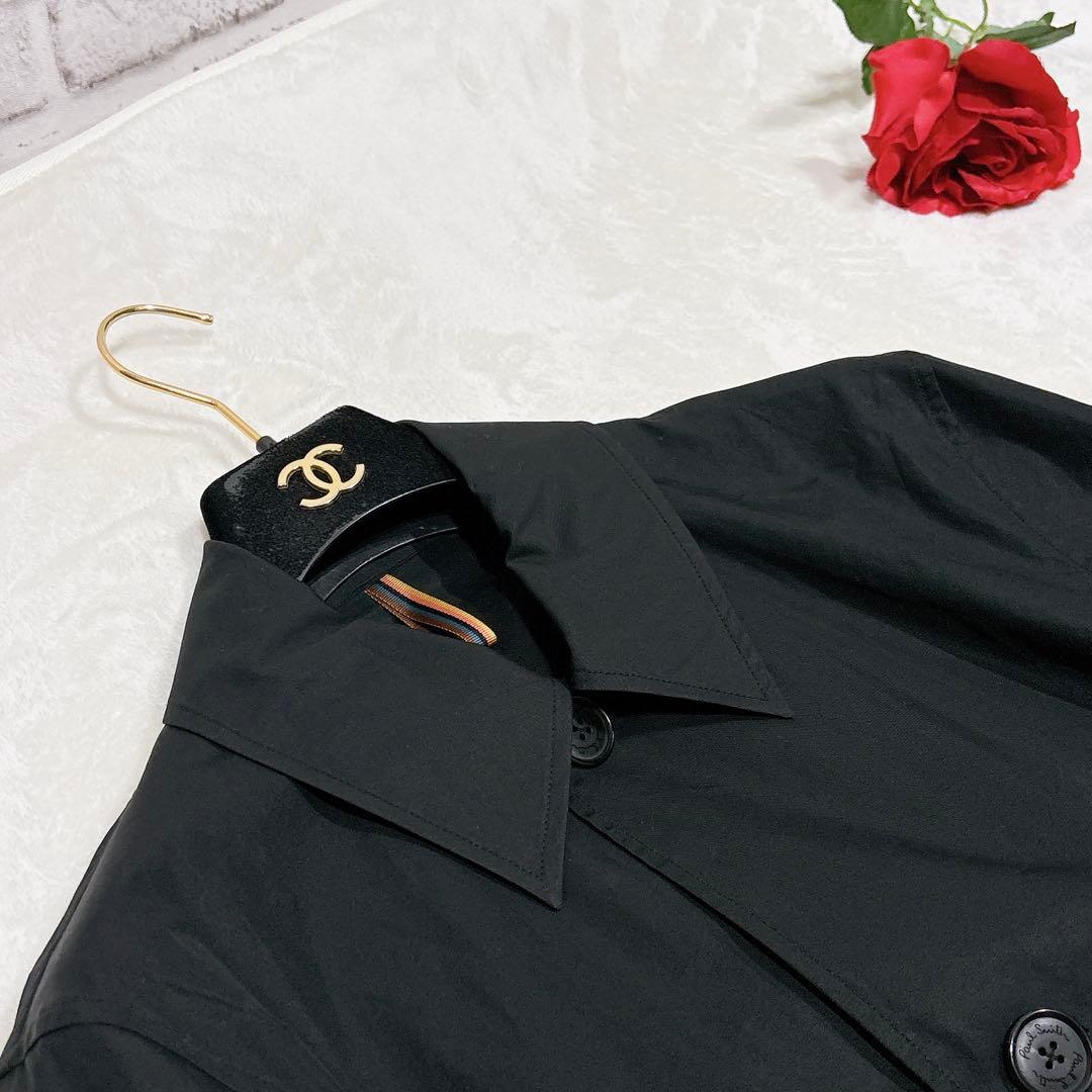 未使用級美品✨　ポールスミス　ステンカラーコート　ブラック　黒　現行　M