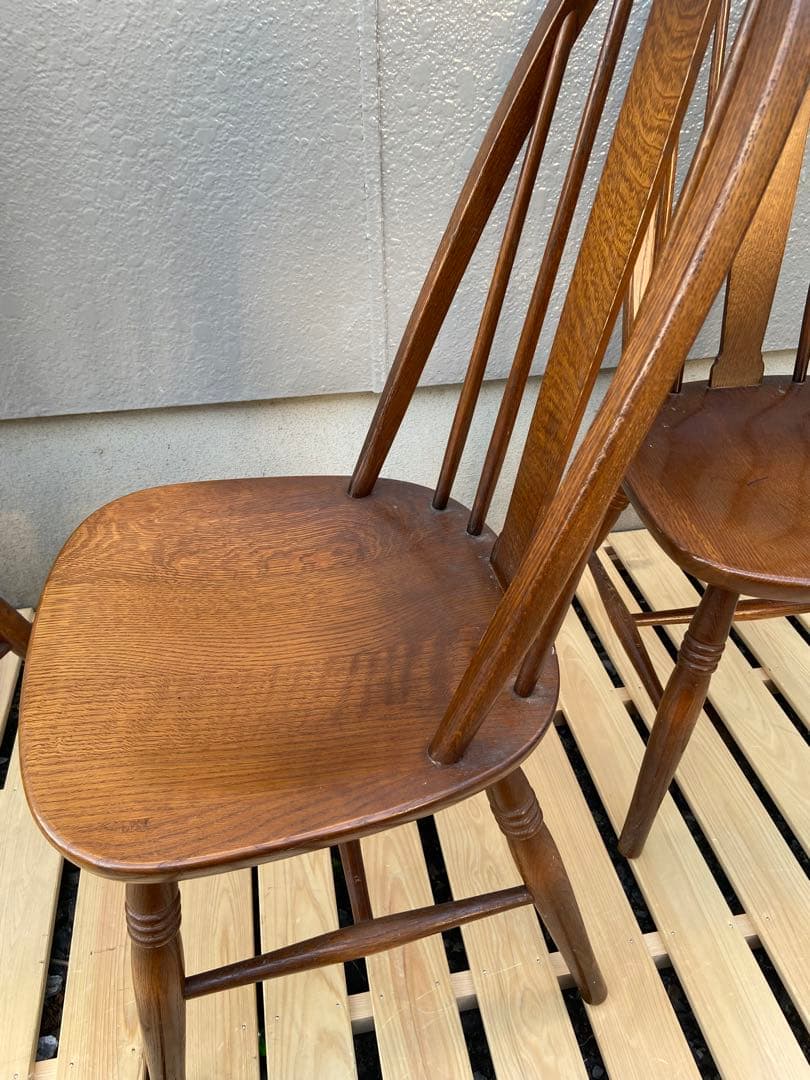 【3脚所持】③飛騨産業 ダイニングチェア ボウバック ヴィンテージ