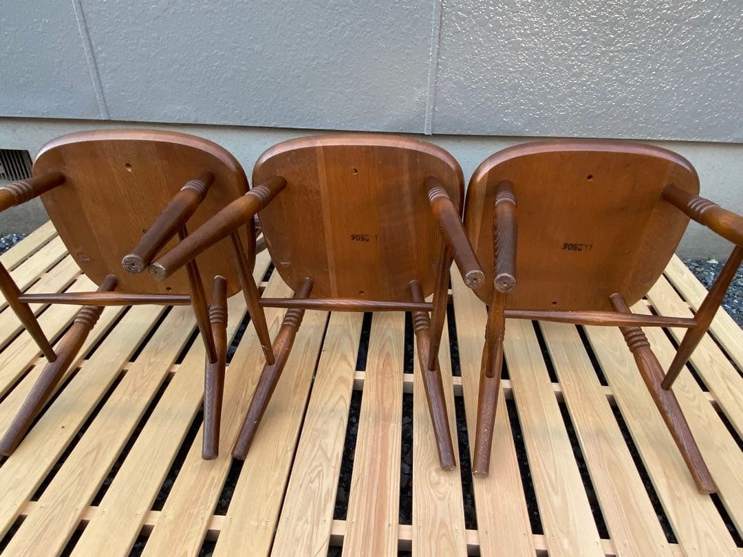 【3脚所持】③飛騨産業 ダイニングチェア ボウバック ヴィンテージ