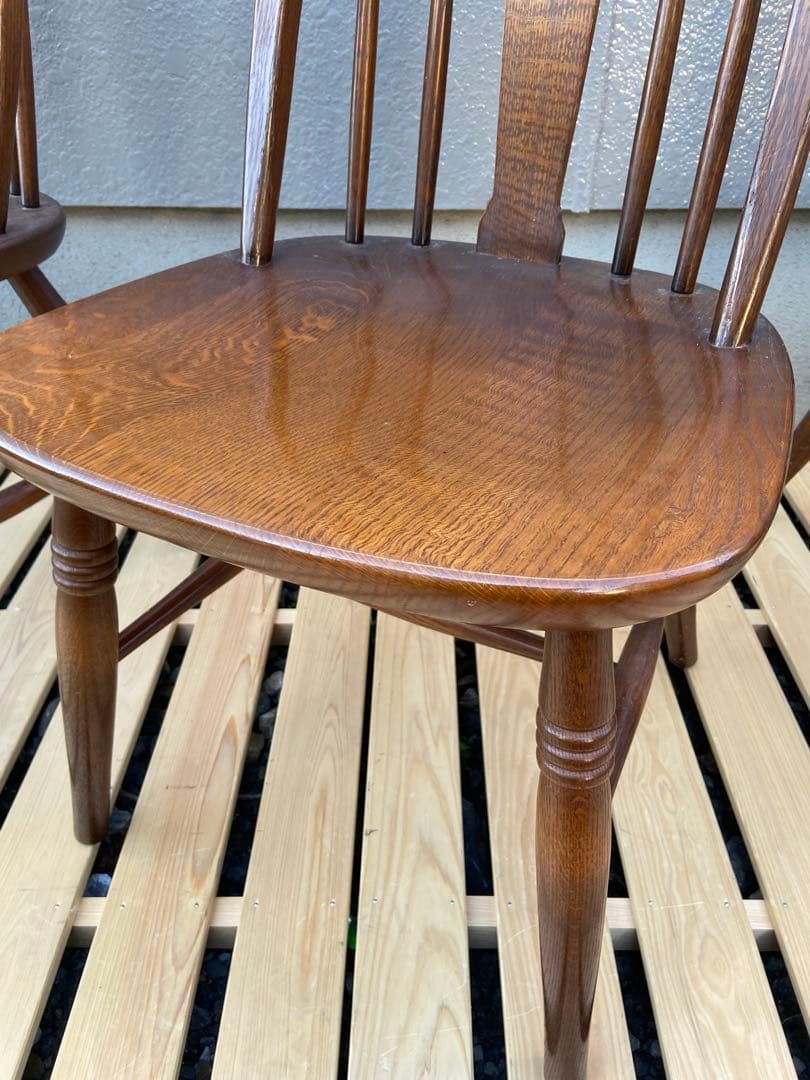 【3脚所持】③飛騨産業 ダイニングチェア ボウバック ヴィンテージ