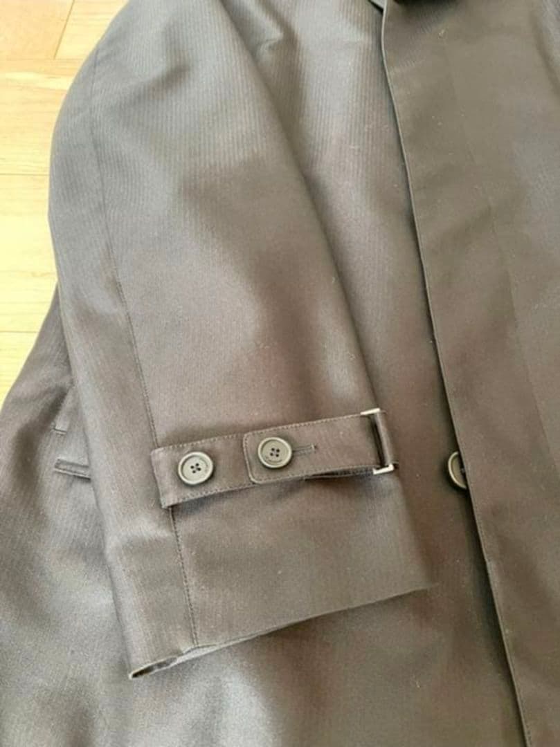 美品　カルバンクライン　ステンカラーコート　黒 取り外しライナー付き