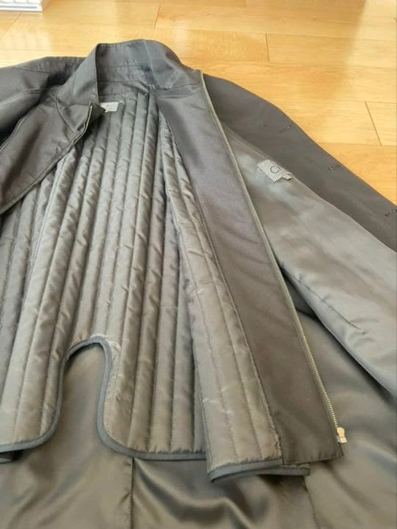 美品　カルバンクライン　ステンカラーコート　黒 取り外しライナー付き