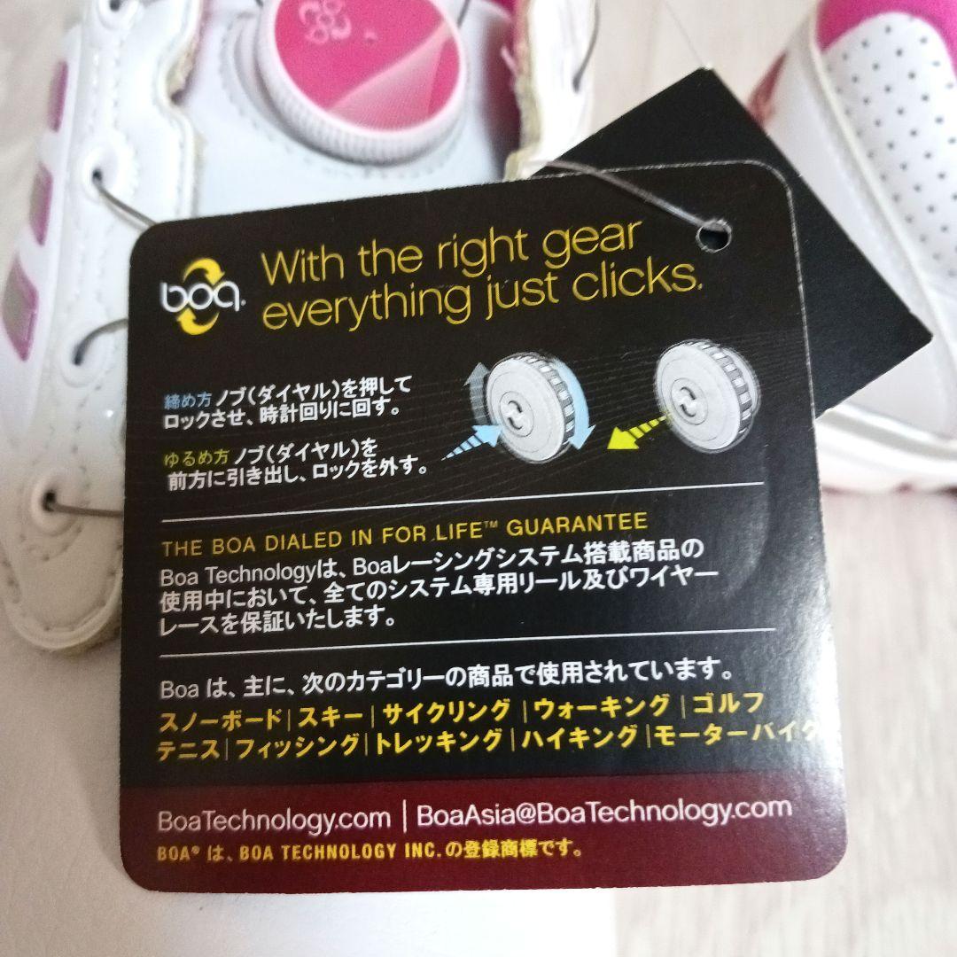 新品タグ付.BOA.adidas .ゴルフシューズ .24.5cmシューズケース