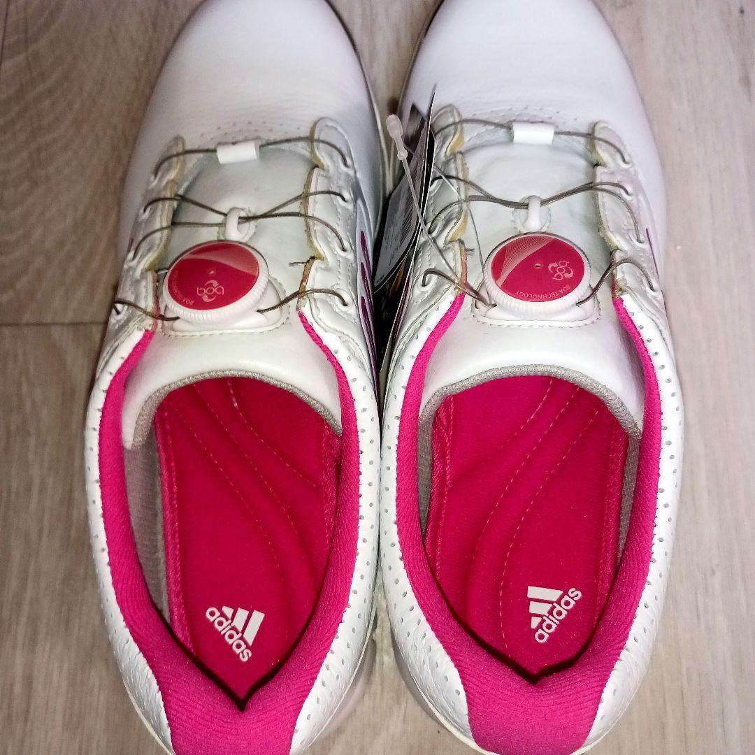 新品タグ付.BOA.adidas .ゴルフシューズ .24.5cmシューズケース