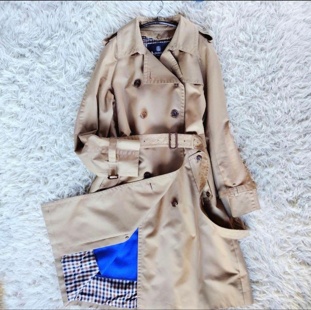 大草直子さん着用！アクアスキュータムトレンチコート　青ライナー（サイズL〜XL）