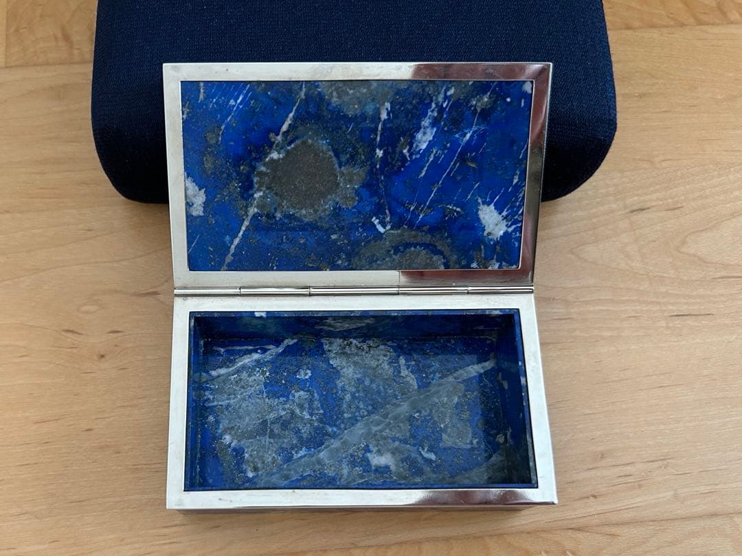 ラピスラズリ アクセサリーケース　宝石箱