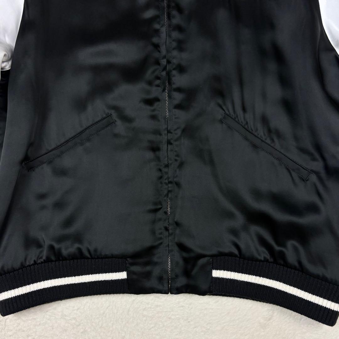 パームエンジェルス 20AW スカジャン ブルゾン スカル刺繍 黒M イタリア製