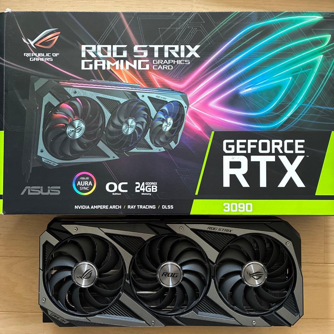 ASUS ROG RTX 3090 ヒートシンク　ファン　バックプレート　LED