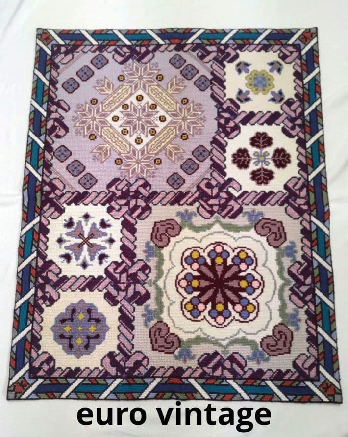 フランスアンティーク 刺繍 壁飾り ハンドステッチ タペストリー ポスター#5