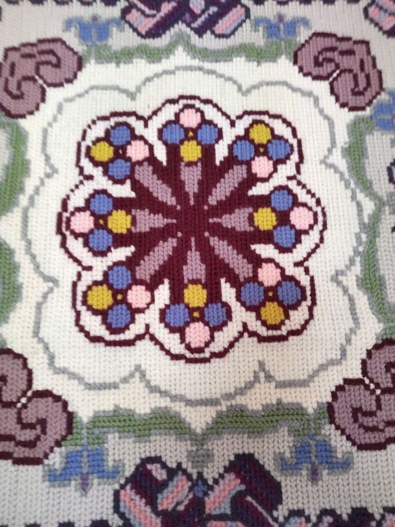 フランスアンティーク 刺繍 壁飾り ハンドステッチ タペストリー ポスター#5