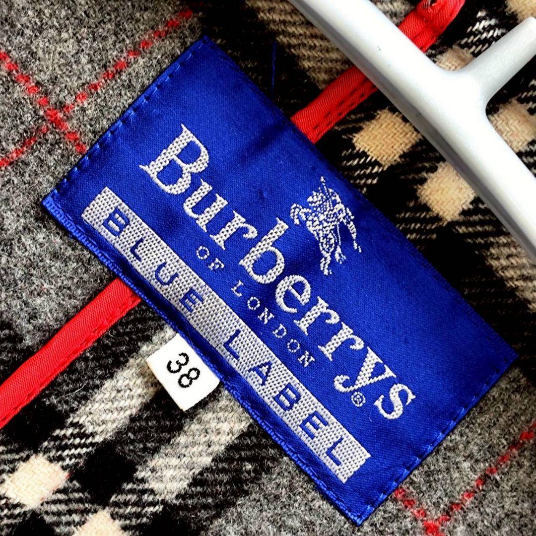 BURBERRY BLUE LABELノバチェック ダッフル ロング コート