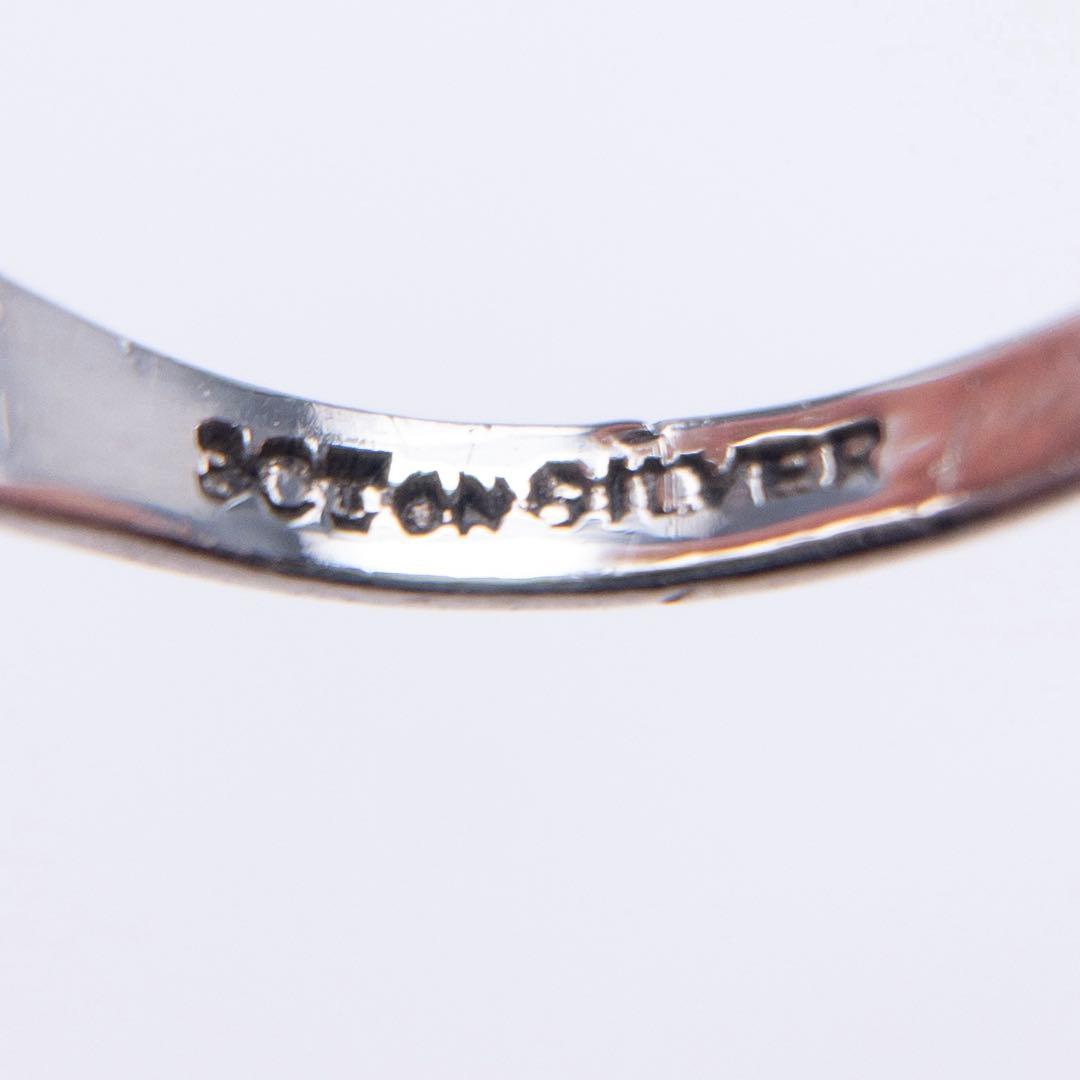 英国 9金 925 ヴィンテージ シグネット リング ピンキー リング 9号