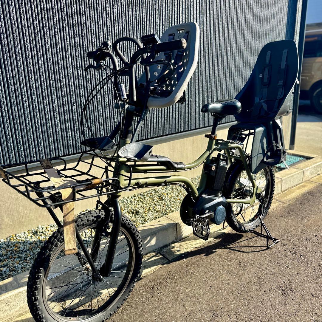 Panasonic ez カスタム　電動アシスト自転車 前後チャイルドシート付き