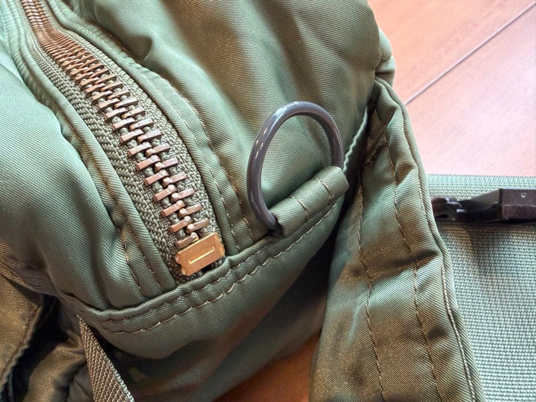 【美品】PORTER TANKER ウエストバッグ セージグリーン 吉田カバン