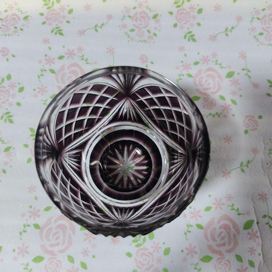 島津薩摩切子　色被せガラス　　盃　小鉢　ガラス　レトロ