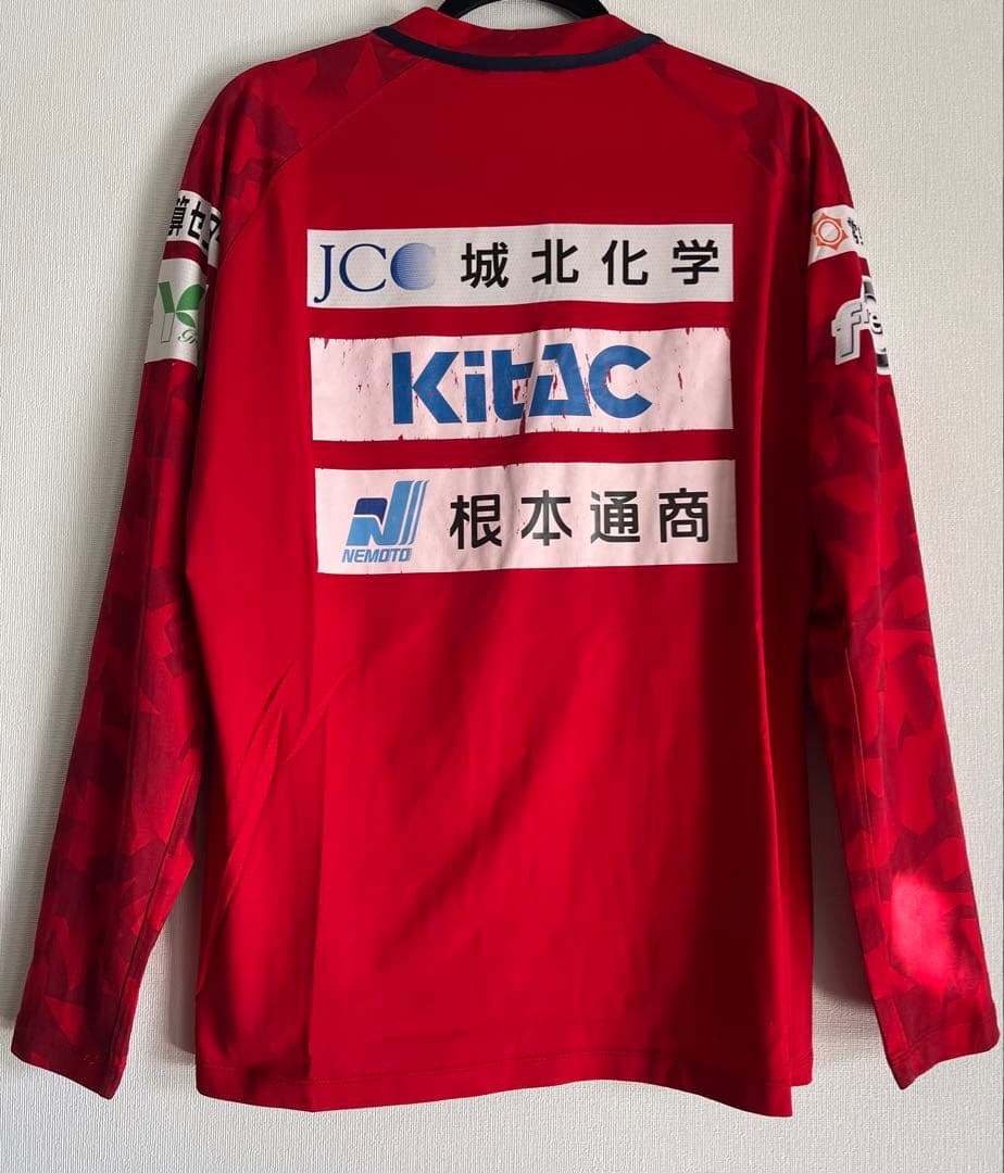 サッカー　いわきFC　長袖　支給品　練習着　トレーニングウェア　プラシャツ