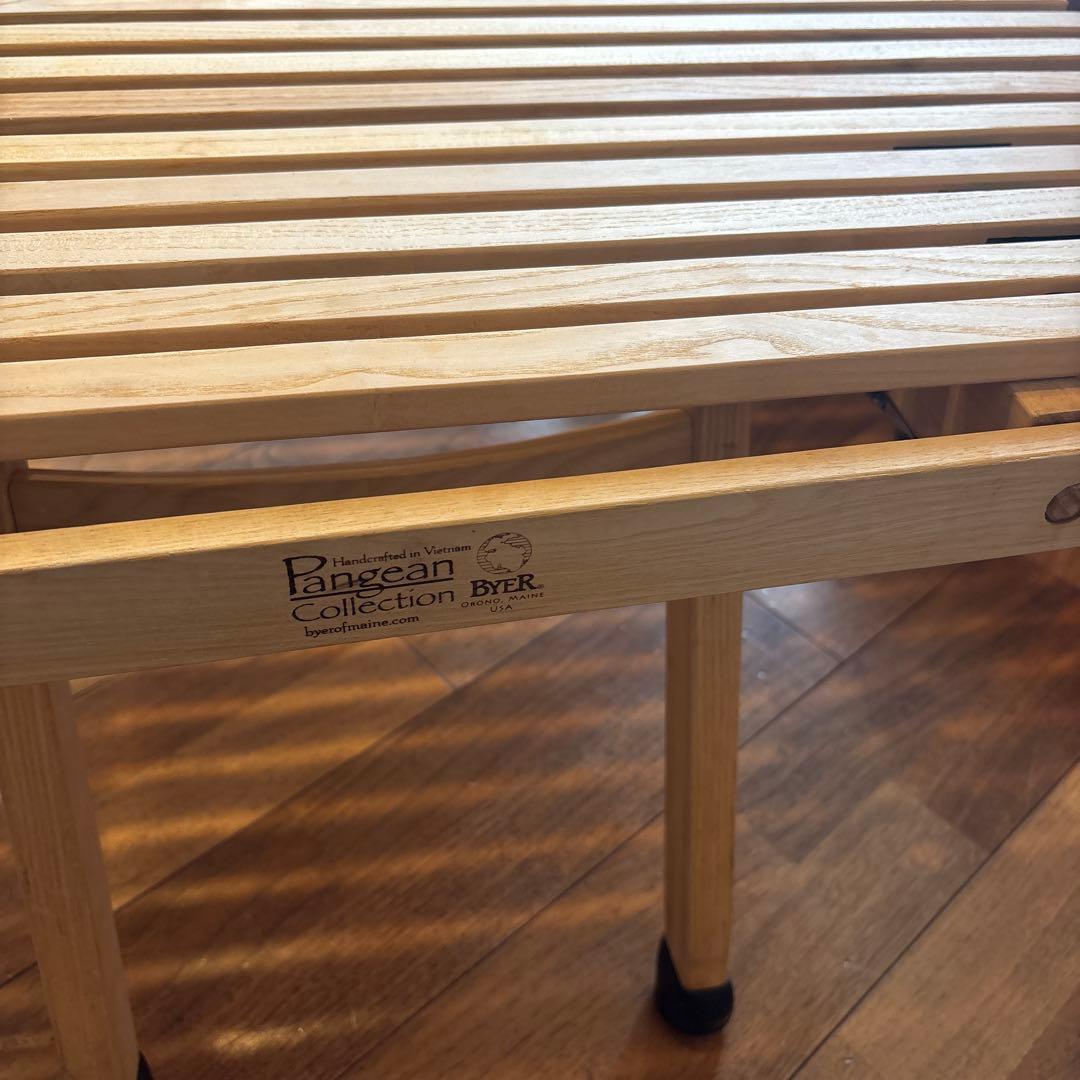 【Byer of Maine】USAブランド A&F 折りたたみ木製テーブル