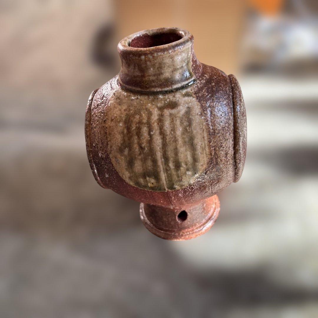 不言窯　勇超作　信楽焼　花器　No.1