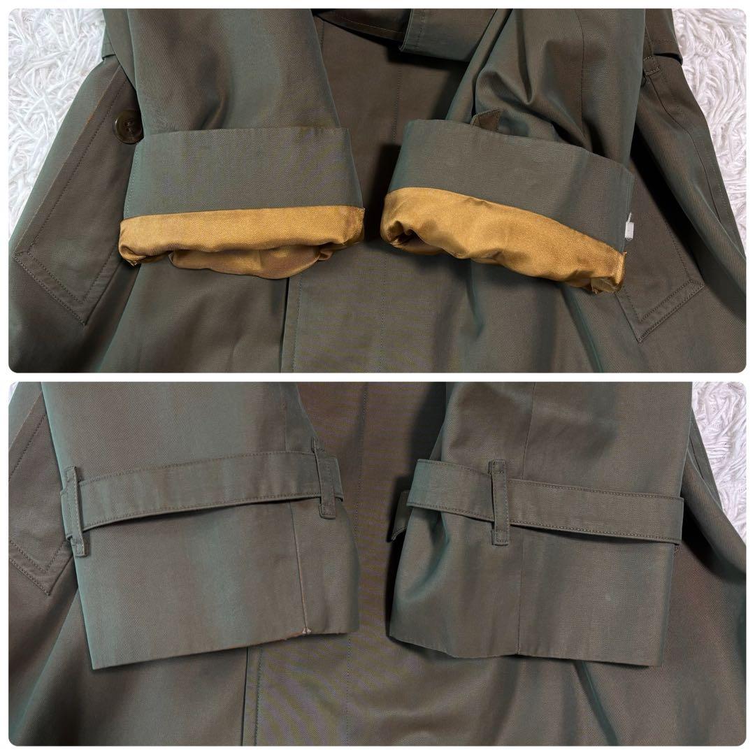 ✨玉虫色/XL相当✨バーバリーズ トレンチコート ノバチェック ロング 2way