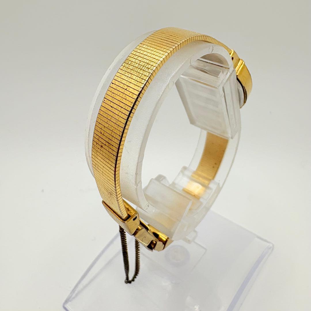 新品電池★稼働 SEIKO セイコー 腕時計 ゴールド オーバル 純正ベルト