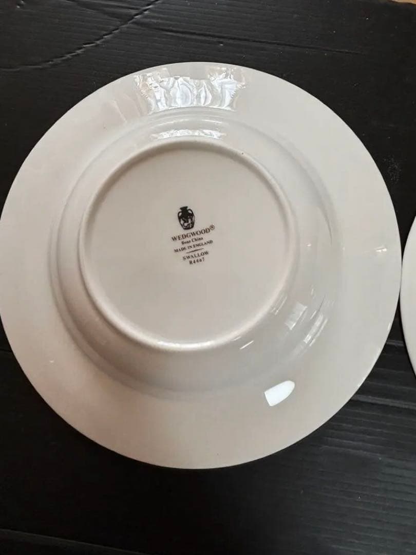 希少❣️未使用美品❣️ウエッジウッド スワロー シノワズリ スープ皿2枚廃盤黒壺