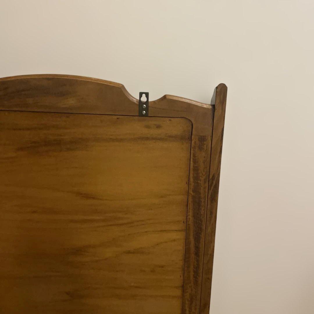 オールドカリモク　コロニアルシリーズ　壁掛けミラー