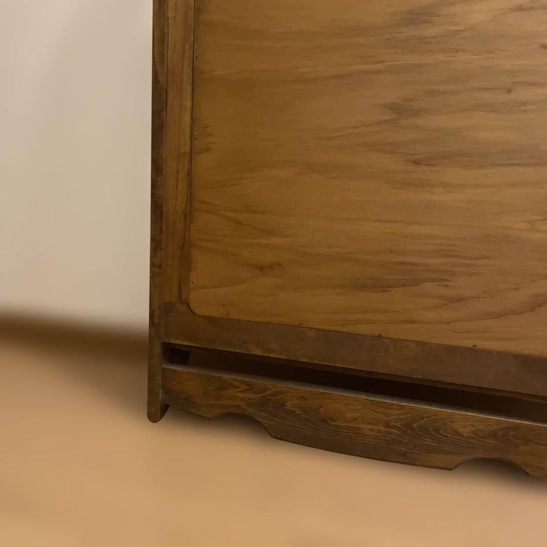 オールドカリモク　コロニアルシリーズ　壁掛けミラー