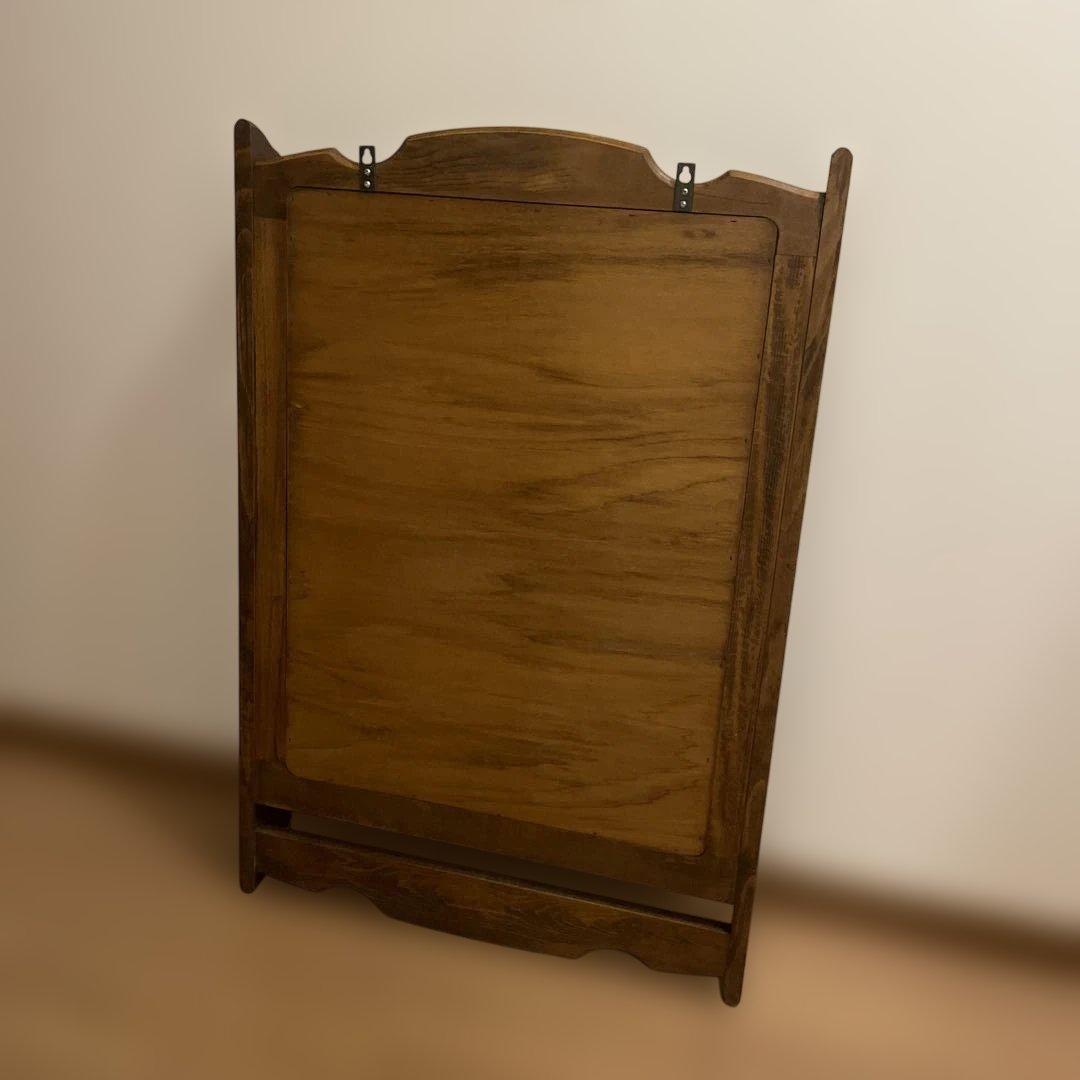 オールドカリモク　コロニアルシリーズ　壁掛けミラー