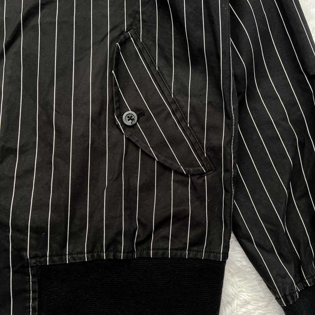 FRED PERRY ハリントンジャケット スウィングトップ ストライプ ロゴ