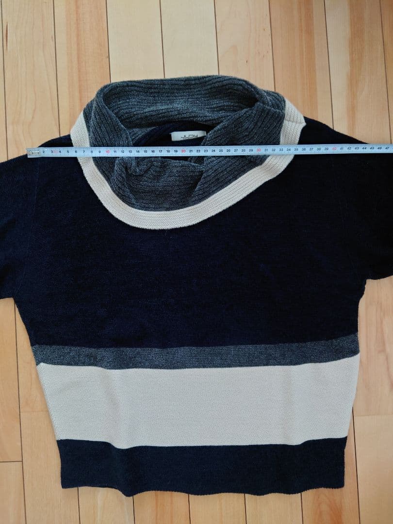 ミィ様JUDY モールニット 黒×ベージュ×グレー、ラメニットおまとめ