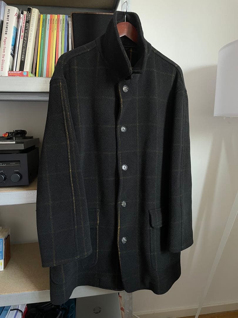 80s? CARUSO カルーゾ ムーアブルック　コート　ブラウン