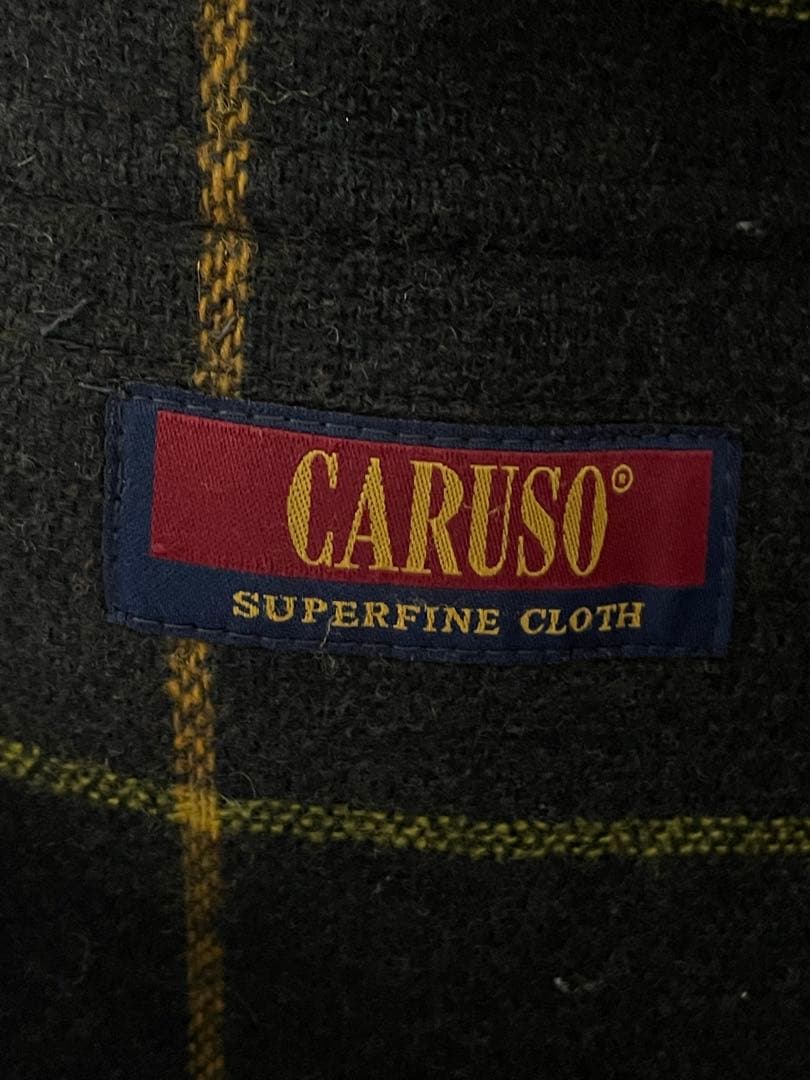 80s? CARUSO カルーゾ ムーアブルック　コート　ブラウン