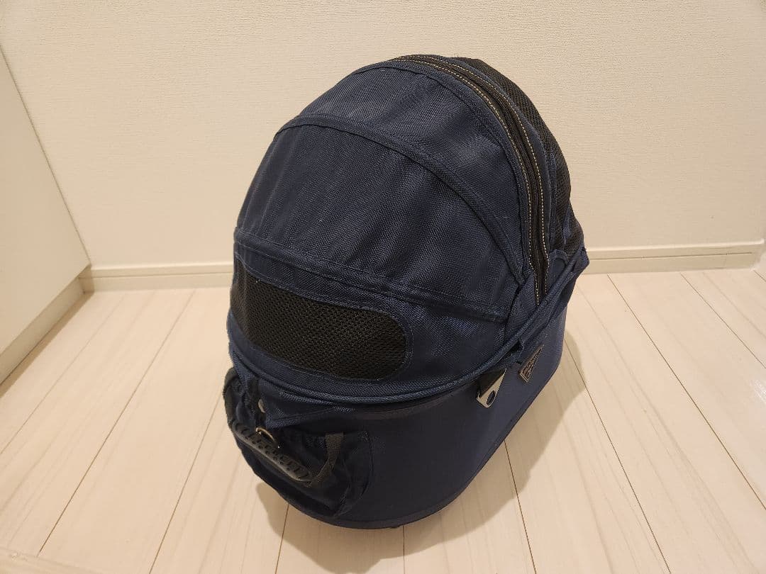ネイビー メッシュキャリーバッグ 小型犬用