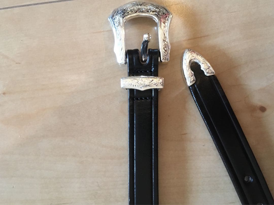 新品 32インチ TORY leather western belt